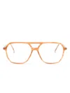 Gigi Studios Vermont Aviator-frame Glasses In Braun