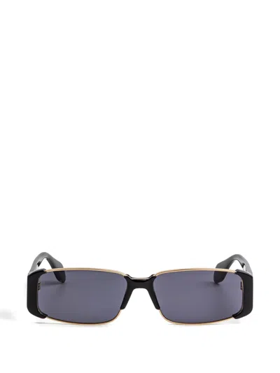 Gigi Studios Viana Rectangle Frame Sunglasses In Gray