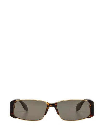 Gigi Studios Viana Square-frame Sunglasses In Brown