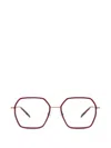 Gigi Studios Yune Geometric-frame Glasses In Red