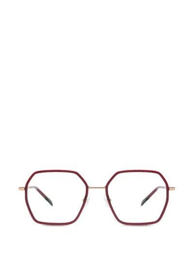 Gigi Studios Yune Geometric-frame Glasses In Red
