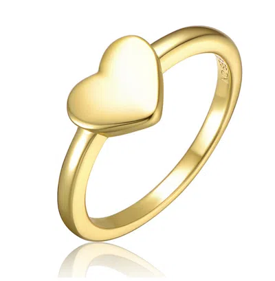 Gigigirl 14k Gold Plated Heart-shaped Ring Kids/teens
