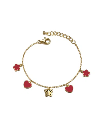 Gigigirl 14k Plated Cz Charm Bracelet