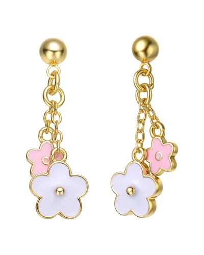 Gigigirl 14k Plated Cz Dangle Earrings In Gold