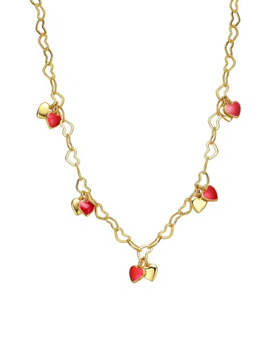 Gigigirl 14k Plated Cz Pendant Necklace In Gold