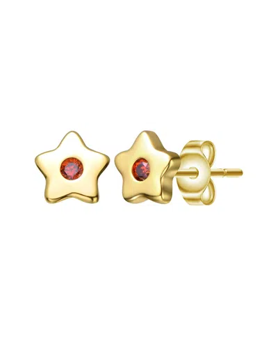 Gigigirl 14k Plated Cz Studs In Gold