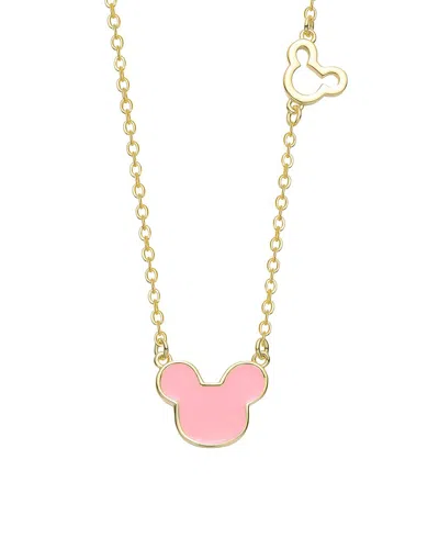 Gigigirl Kids'  14k-plated Mickey Mouse Necklace In Multi