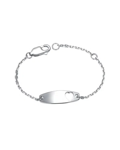 Gigigirl Chic Heart Id Bracelet In Metallic