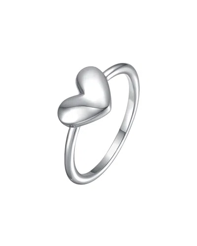 Gigigirl Heart-shaped Band Ring In Metallic