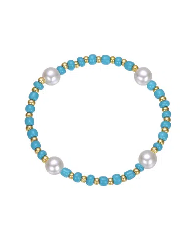Gigigirl Kids 14k-plated Colored Beads Bracelet In Multi