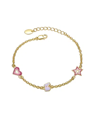 Gigigirl Kids 14k-plated Sterling Silver Charm Bracelet In Multi