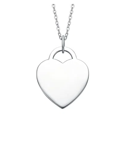 Gigigirl Modern Cz Heart Pendant Necklace In Metallic