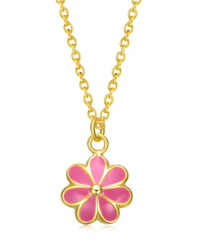 Gigigirl Silver Cz Pendant In Gold