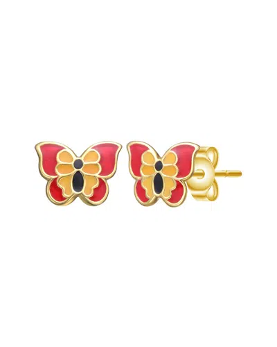 Gigigirl Silver Cz Studs In Gold