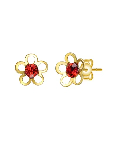 Gigigirl Silver Cz Studs In Gold