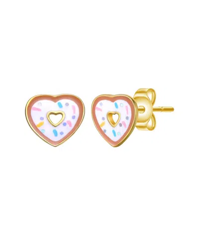 Gigigirl Silver Cz Studs In Gold