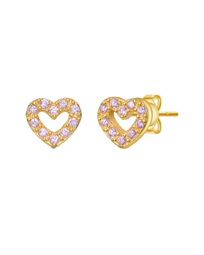 Gigigirl Silver Cz Studs In Gold