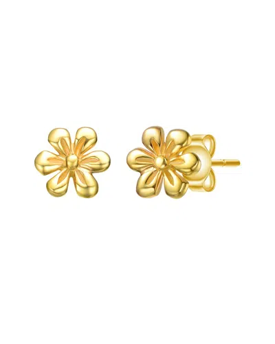 Gigigirl Silver Cz Studs In Gold