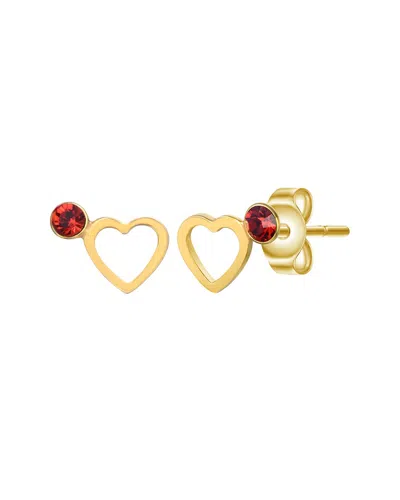 Gigigirl Silver Cz Studs In Gold