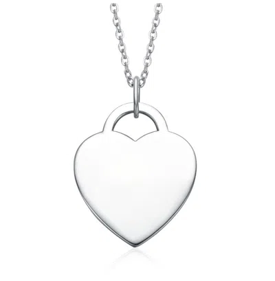 Gigigirl Sterling Silver With Colored Cubic Zirconia Modern Pendant Necklace For Teens In Gray