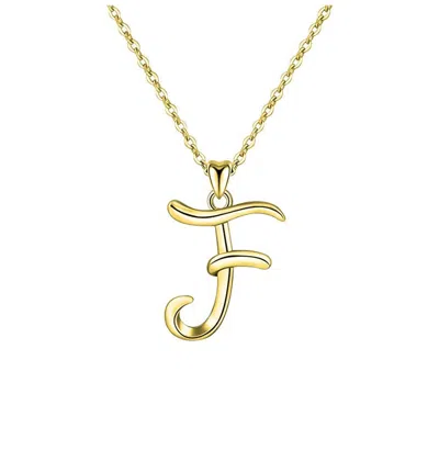 Gigigirl Teens Stylish 14k Gold Plated Initial Necklace