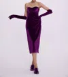 Gigii's Carmen Dress In Velvet Purple In Multi