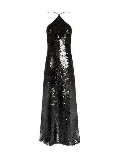 Gigii's Women's Black Cosmos Dress In Gunmetal Grey