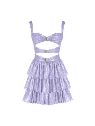 Gigii's Devin Mini  Glam Dress In Purple