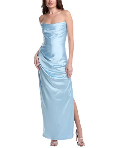 Gigii's Gigiis Doutzen Slim Fit Dress In Blue