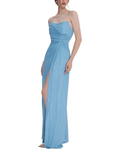 Gigii's Gigiis Luna Slim Fit Dress In Blue
