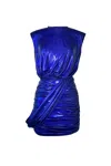 Gigii's Nisha Fall Dress In Navy Peony In Multi