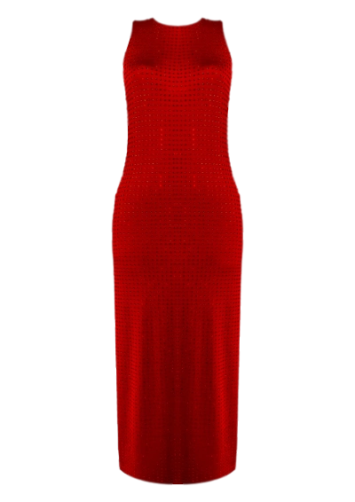 Gigii's Noa Maxi Dress In Red