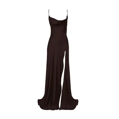 Gigii's Women's Aure Dress Chocalate Brown