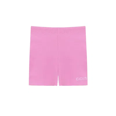 Gigii's Women's Pink / Purple Soho Biker Shorts Pink In Pink/purple