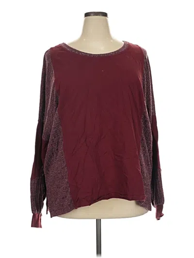 Pre-owned Gigio 3/4 Sleeve T-shirt In Burgundy