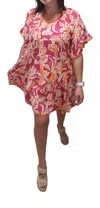 Gigio Abby Mini Dress In Pink Multi In Pink