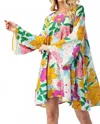 Gigio Bold Floral Print Dress In Pastel In Multi