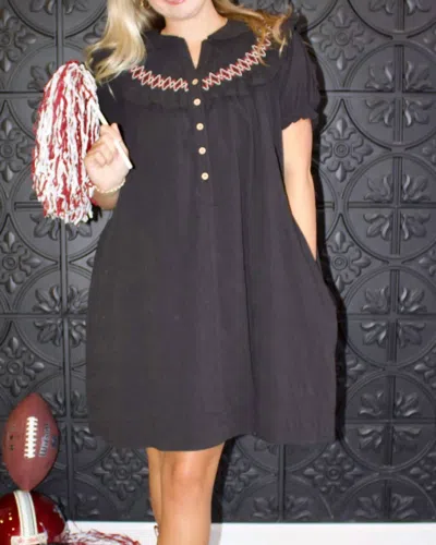 Gigio Impress Me Mini Dress In Black