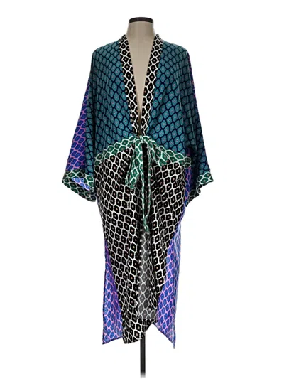 Pre-owned Gigio Kimono In Blue