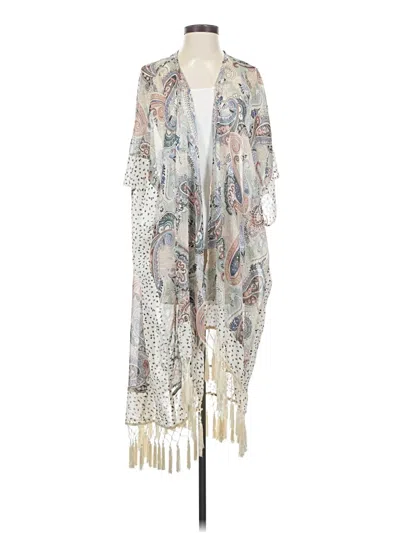 Pre-owned Gigio Kimono In Silver