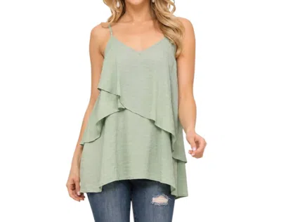Gigio Layer By Layer Tank Top In Dusty Mint In Multi