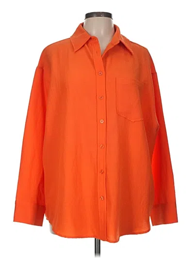 Gigio Long Sleeve Blouse In Orange