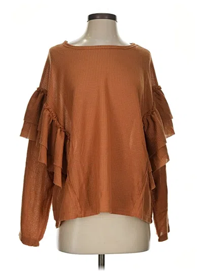 Pre-owned Gigio Long Sleeve T-shirt In Brown