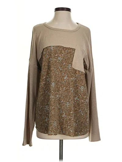 Pre-owned Gigio Long Sleeve T-shirt In Brown
