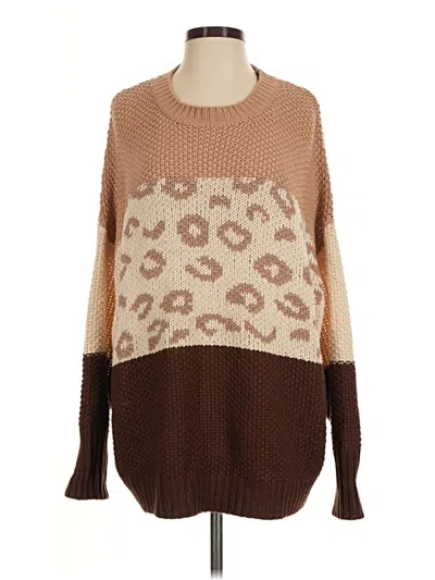 Pre-owned Gigio Pullover Sweater In Brown