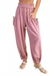 Gigio Relaxed Jogger Pants In Pink In Pink