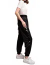 Gigio Sequin Side Stripe Jogger Pant In Black