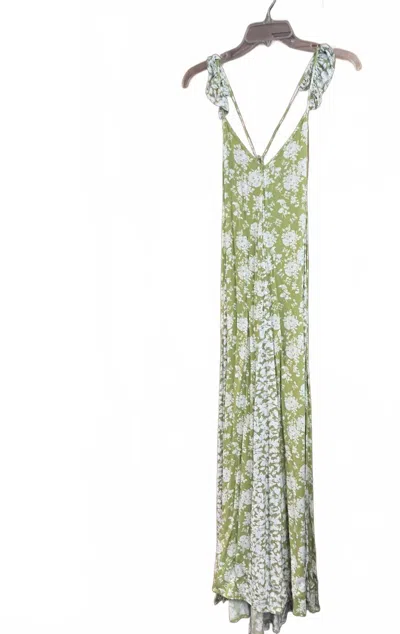 Gigio Women's Floral Maxi Dress In Kiwi In Multi