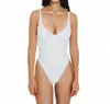 Gigizara Calico One Piece Swimsuit Print Pattern & Underwire Support In White In White