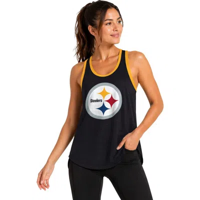 G-iii 4her By Carl Banks Black Pittsburgh Steelers Tater Ii Racerback Tank Top